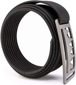 img 2 attached to Stylish Inch Uinta Gunmetal Black Strap: Elevate Your Men's Accessories Game