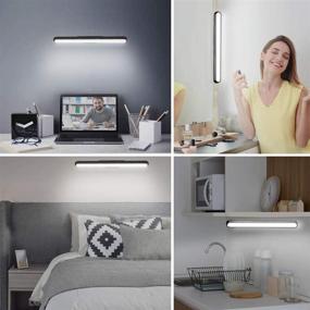 img 3 attached to 🔦 FERSWE 5W Rechargeable Touch Light Bar: Dimmable, Battery-Operated Closet Lights for Mirror, Reading, Cupboard, Bedside, Study - Magnet Stick on & Under Cabinet Lighting