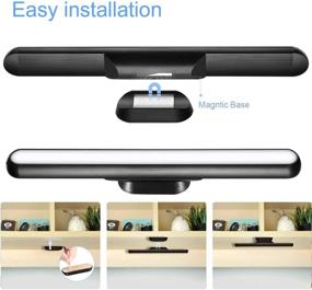 img 1 attached to 🔦 FERSWE 5W Rechargeable Touch Light Bar: Dimmable, Battery-Operated Closet Lights for Mirror, Reading, Cupboard, Bedside, Study - Magnet Stick on & Under Cabinet Lighting