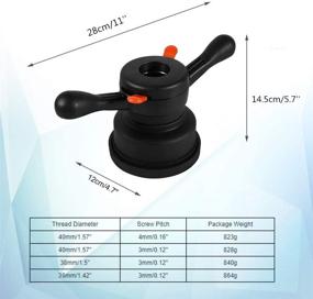 img 3 attached to Quick Release Speedy Wing Nut Wheel Balancer Tyre Changer Tool ( Size : Inner Dimeter 40Mm Pitch 4Mm )