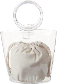 img 1 attached to AOCINA Crossbody Stadium Approved Clear Horizontal Women's Handbags & Wallets and Totes