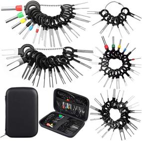 img 4 attached to 🔧 Vignee Terminal Removal Tool Kit - 80Pcs Pin Terminal Extractor Kit for Cars, Wire Connector Pin Release Key Extractor Tools Set - Ideal for Most Connector Terminals - Includes Protective Bag