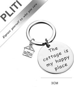 img 3 attached to 🏕️ PLITI Camping Cottage Key Chain: The Perfect Vacation House Keychain for a Blissful Getaway & Retirement Gift