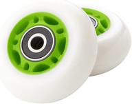 🛹 ripstik caster board wheel set in white and green - enhanced seo логотип