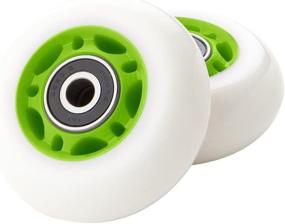 img 1 attached to 🛹 RipStik Caster Board Wheel Set in White and Green - Enhanced SEO