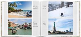 img 1 attached to 📷 Pioneer Photo Albums DA-200MAP/TS: 200-Pocket Photo Album with Travel Design Cover and Stickers – Organize and Showcase Your Travel Memories