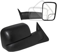 🔨 upgraded towing mirrors: spec-d tuning manual flip-up mirrors for dodge ram 1500 1994-2001, 94-02 2500 & 3500 logo