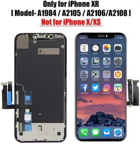 img 3 attached to 📱 Высококачественная замена экрана FFtopu для iPhone XR с ЖК-дисплеем и цифровым сенсорным экраном 3D Touch - совместима с iPhone XR A1984, A2105, A2106, A2108 (6,1") - включает защитный экран и клейкие полоски