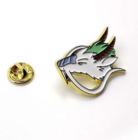 img 3 attached to 🐉 Dragon Haku Enamel Pin from Spirited Away - Cute Anime Jewelry, Ideal Christmas & Birthday Gift