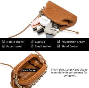 img 1 attached to Dumpling Shoulder Designer Handbag Crossbody Women's Handbags & Wallets for Shoulder Bags