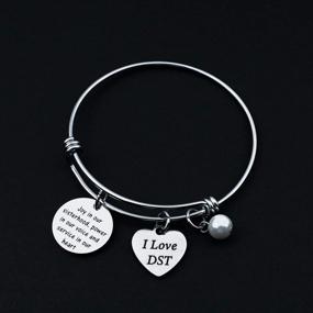 img 2 attached to 👯 Stylish Delta Sigma Sorority Bracelet: Exquisite Jewelry for Girls