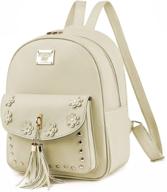 tassel backpack kawaii leather daypack logo