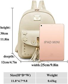 img 1 attached to Рюкзак с кисточками Kawaii Leather Daypack