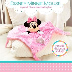 img 3 attached to 🐭 Disney Baby Minnie Mouse Plush Stuffed Animal Snuggler Blanket - Pink | KIDS PREFERRED