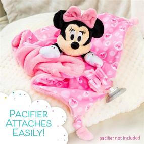 img 1 attached to 🐭 Disney Baby Minnie Mouse Plush Stuffed Animal Snuggler Blanket - Pink | KIDS PREFERRED