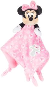 img 4 attached to 🐭 Disney Baby Minnie Mouse Plush Stuffed Animal Snuggler Blanket - Pink | KIDS PREFERRED