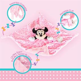 img 2 attached to 🐭 Disney Baby Minnie Mouse Plush Stuffed Animal Snuggler Blanket - Pink | KIDS PREFERRED