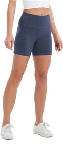 img 3 attached to 🏃 Stelle Women's Workout Shorts: High-Waisted 8"/5" Biker Shorts with Side Pockets - Perfect for Running and Yoga