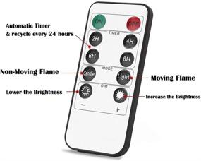 img 3 attached to Flameless Electric Rechargeable Autbye Flickering Lighting & Ceiling Fans