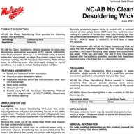 🔧1,5m многожильная паяльная оплетка для удаления олова, nc-ab no clean логотип