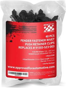 img 3 attached to AFA Tooling 40 Pcs Replacement Bumper and Fender Clips for Honda and Acura - Strong POM Polymer, No Breakage Like Nylon Rivets, Fits Selected Models