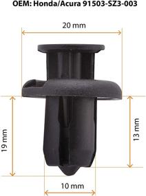 img 2 attached to AFA Tooling 40 Pcs Replacement Bumper and Fender Clips for Honda and Acura - Strong POM Polymer, No Breakage Like Nylon Rivets, Fits Selected Models