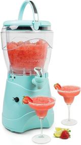 img 4 attached to 🍹 Nostalgia Margarita & Slush Machine - Easy-Flow Spout, 1 Gallon Drinks, Carry Handle, Aqua