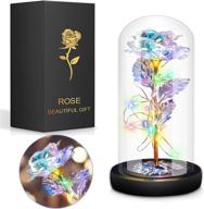 🌹 sunkel forever galaxy rose gift: stunning christmas rose gifts for women – led light up in glass dome, perfect for valentines day, anniversary, mothers day, birthday, thanksgiving, xmas gift logo