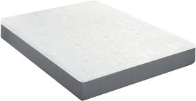 img 2 attached to 😴 Olee Sleep 9 Inch Ventilated Gel Infused Memory Foam Mattress: Certified, Gray, Full - A Superior Sleep Experience