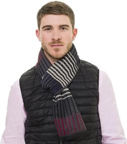 img 3 attached to 🧣 Reversible Cashmere Men's Scarf - Elegant Men's Accessories