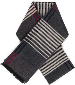 img 2 attached to 🧣 Reversible Cashmere Men's Scarf - Elegant Men's Accessories