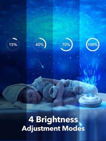 img 1 attached to 🌌 Onefire Galaxy Projector with Bluetooth Music, Timer Remote, Ocean Wave Ceiling Projection, Voice Control Night Light for Bedroom-Kids