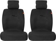 sojoy universal car seat cushion for four season car seat cover for front of 2 seats (black) logo