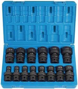 img 1 attached to 🔧 Grey Pneumatic (1314U) 1/2" Drive 14-Piece Standard Length Fractional Universal Socket Set: Versatile and Reliable Socket Set for Every Toolbox