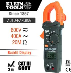 img 3 attached to 🔧 Klein Tools CL120 Digital Clamp Meter: Auto-Ranging 400 Amp AC, AC/DC Voltage, Resistance, Continuity, Non-Contact Voltage Tester Detection