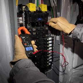 img 1 attached to 🔧 Klein Tools CL120 Digital Clamp Meter: Auto-Ranging 400 Amp AC, AC/DC Voltage, Resistance, Continuity, Non-Contact Voltage Tester Detection