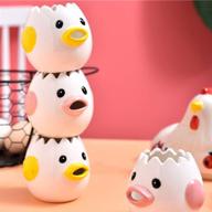 🥚 vceyhim ceramic egg separator - simple and practical yellow egg yolk and white separator - cute cartoon style baking assistant kitchen tool logo