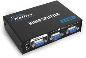 img 4 attached to 🔌 KELIIYO VGA Splitter 2 Port: Powerful Video Duplicator with AC Adaptor, 1920X1440 Resolution & 220 MHz Bandwidth