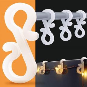 img 4 attached to 🎅 BININBOX Christmas Mini Gutter Hang Hooks: Versatile S-Shaped Clips for Outdoor and Indoor Party Decorations - Ideal for Christmas, Halloween, New Year (100-Pack)