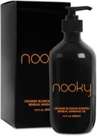 🍊 nooky orange blossom massage oil with jojoba and essential oils - 16 fl. oz. ideal for massaging logo