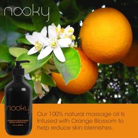 img 2 attached to 🍊 Nooky Orange Blossom Massage Oil with Jojoba and Essential Oils - 16 fl. oz. Ideal for Massaging