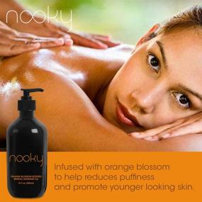 img 1 attached to 🍊 Nooky Orange Blossom Massage Oil with Jojoba and Essential Oils - 16 fl. oz. Ideal for Massaging