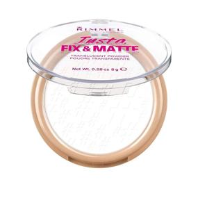 img 3 attached to Get a Flawless Finish with Rimmel Insta Fix & Matte Setting Powder, Translucent, 0.28 Ounce