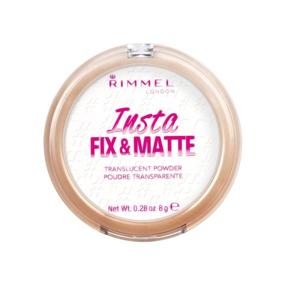 img 4 attached to Get a Flawless Finish with Rimmel Insta Fix & Matte Setting Powder, Translucent, 0.28 Ounce