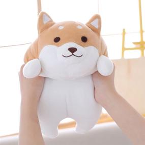 img 1 attached to 🐶 MISS TUTU Shiba Inu Dog Plush Throw Pillow: Soft and Lifelike Animal Pillows, Ideal as a Plush Toy