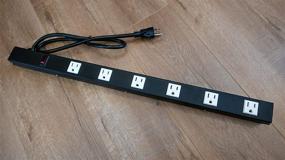 img 1 attached to 🔌 Enhanced Protection: Opentron OT2063 Heavy Duty Metal Surge Protector Power Strip - 6 Outlets, 3ft Cord, Mounting Parts