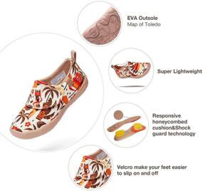 img 2 attached to Яркая детская модная кеда UIN: красочное рисованное искусство для веселой, комфортной прогулки и путешествий