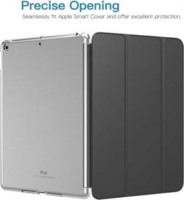 img 1 attached to 📱 TiMOVO Case for New iPad 9th/8th/7th Generation - Slim Translucent Protective Shell - Compatible with Official Smart Cover - Clear and Clean Design - 10.2-inch iPad