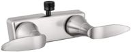 🚿 dura faucet df-sa100lh-sn winged lever rv shower faucet valve diverter - satin nickel finish logo