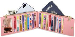 img 3 attached to 💎 Coco Rossi Glitter Organizer Women's Wallets - Your Perfect Sparkling Accessory!